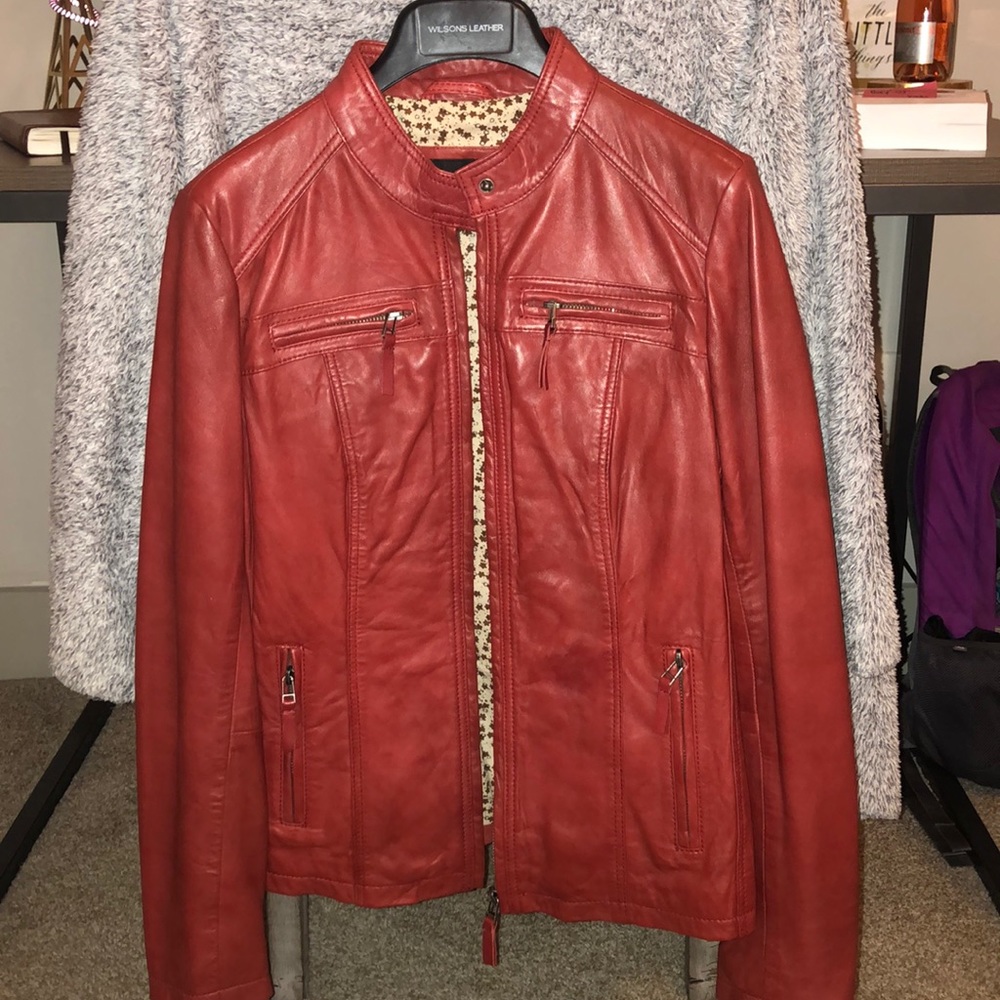 Black Rivet Genuine Leather Jacket